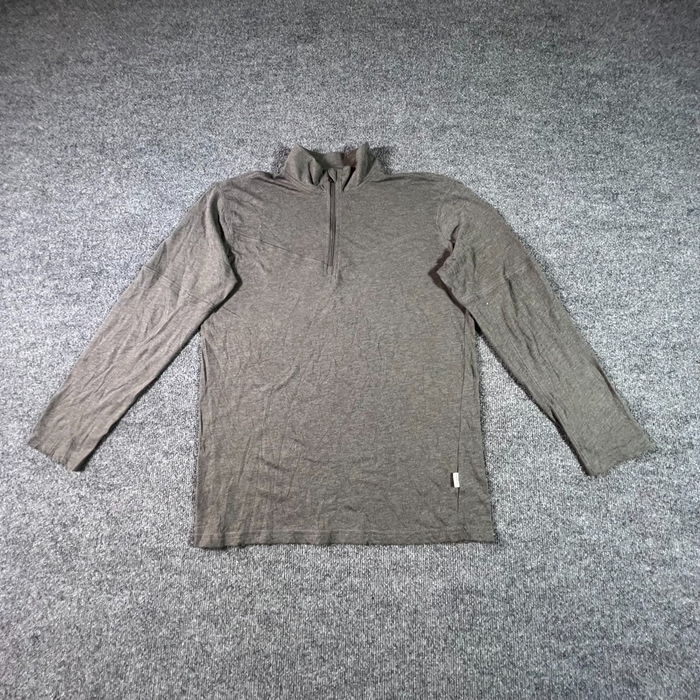 Magellan Outdoors Men Gray 1/4 Zip Athletic Shirt S SGMGMO2101 Running Training